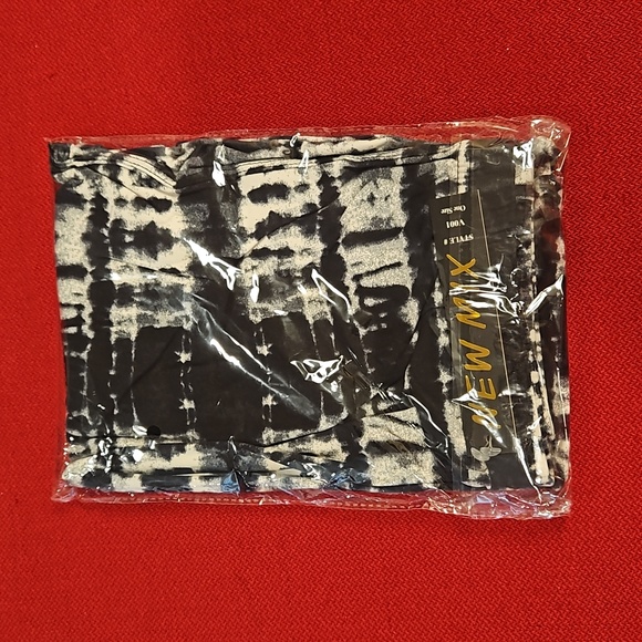 New Mix leggings black and white abstract static tie dye One Size up to 14 NWT - Picture 2 of 11